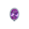 PINGENTE PRATA 925 CHARM PEDRA OVAL