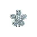 PINGENTE PRATA 925 CHARM FLOR CRAVEJADA