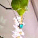 Colar Coração Esmeralda Colombiana