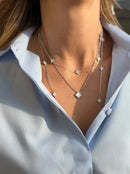 Colar 5 Trevos Madrepérola P