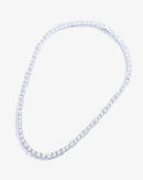 Colar Riviera Leticia Cristal 5mm (42 cm - 4 garras) - Prata 925