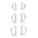 Trio Brinco Argola Coração