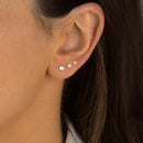 Trio Ponto Luz Redondo de Prata