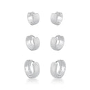 Trio de Brinco Argola Trabalhado