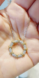 Colar Prata 925 Pingente Cravejado