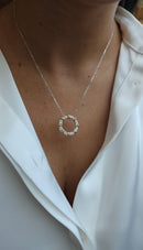 Colar Prata 925 Pingente Cravejado