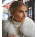 Colar Prata 925 Letra Puffer Cravejada