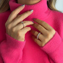 ANEL PRATA 925 SOLITÁRIO MOISSANITE