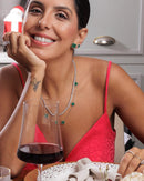 Colar 6 Trevos - Malaquita - Prata 925