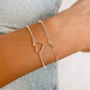 Pulseira Corrente Corações