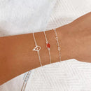 Pulseira Oval Vermelho Rubi