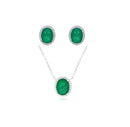 Conjunto Oval Médio - Esmeralda