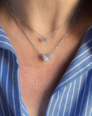 Conjunto Illusion e Colar Solitário em Prata 925