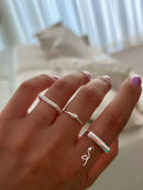 Anel Ponte em Prata 925