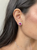 Conjunto Oval M Safira Pink