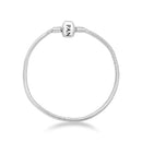 Pulseira Life Quadrada Liso 2.4MM Rígido de Prata