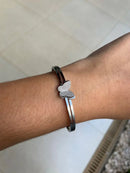 Bracelete Borboleta em Prata 925 de Ródio Branco