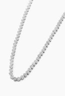 Colar Com Corações Cravejados Com Micro Zircônias