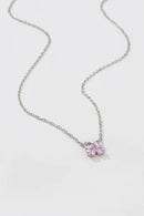 Colar Mini Trevo Kunzita