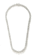 Colar Riviera Com Zircônias Brancas Em Diferentes Formatos