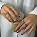 ANEL PRATA 925 CORAÇÃO CRAVEJADO