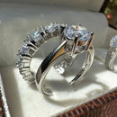 Aliança Inteira Prata 925