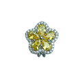 PINGENTE PRATA 925 CHARM FLOR PEDRA