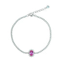 PULSEIRA PRATA 925 OVAL PRINCESS