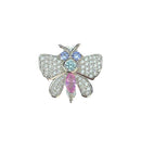 PINGENTE PRATA 925 CHARM BORBOLETA COLORS
