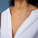 Colar corrente veneziana lisa 40 a 80cm