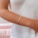 Bracelete Liso Abaulado Prata