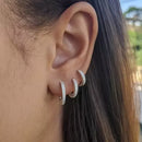 Trio de Prata Cravejado Uma Fileira