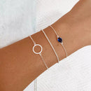 Pulseira Oval Azul Safira