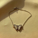 Pulseira Borboleta Madrepérola em Prata 925