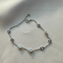 Pulseira Bolinha Zircônia em Prata 925