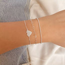 Pulseira Coração Cravejado