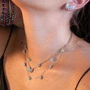 Brinco coracao prata 925