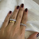 Aliança corações - Prata 925