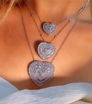 Colar coração Luxo P/M/G