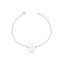 Pulseira Letra Inicial Prata - B