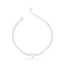 Pulseira Riviera Charme Coração de Prata