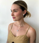 Conjunto Gota Dupla Cravação - Cristal