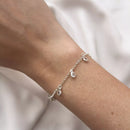 Pulseira Ponto de Luz Pendente de Prata