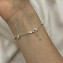 Pulseira Ponto de Luz Pendente de Prata