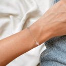 Pulseira 4 Trevos Lisos Prata