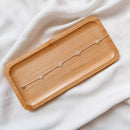 Pulseira 4 Trevos Lisos Prata