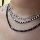 Colar Riviera Prata 925 fio faca 40cm