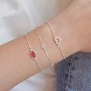 Pulseira Oval Vermelho Rubi