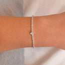 Pulseira Riviera Charme Coração de Prata