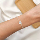 Pulseira Borboleta Detalhes de Prata